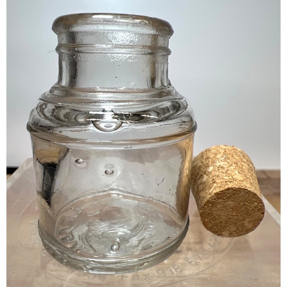 Vintage Carter's Ink Empty Glass Bottle A